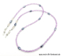 Preview: Brillenkette - Brillenband "flieder - anthrazit"