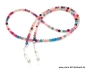 Preview: %Brillenkette - Brillenband aus Edelsteinen facettierter Achat "bunt"
