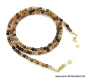 Preview: Brillenkette - Brillenband aus Edelsteinen Achat "braun"