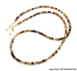 Preview: Brillenkette - Brillenband aus Edelsteinen Achat "braun"