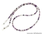 Preview: %Brillenkette - Brillenband aus Edelsteinen Fluorit"violett"