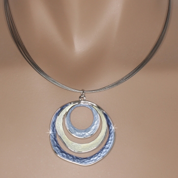 %Collier - Halskette "blau"