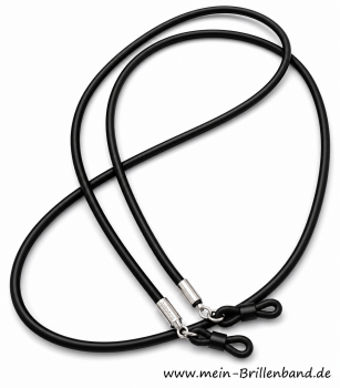Preview: Brillenkette - Brillenband aus Leder "schwarz"