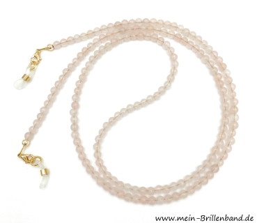 Brillenkette - Brillenband aus Rosenquarz "Rose"