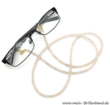 Brillenkette - Brillenband aus Rosenquarz "Rose"