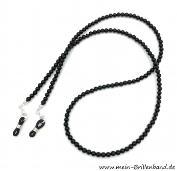 Brillenkette - Brillenband aus Edelsteinen Onyx "schwarz"