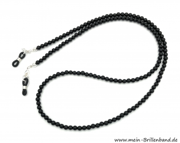 Brillenkette - Brillenband aus Edelsteinen Onyx "schwarz"