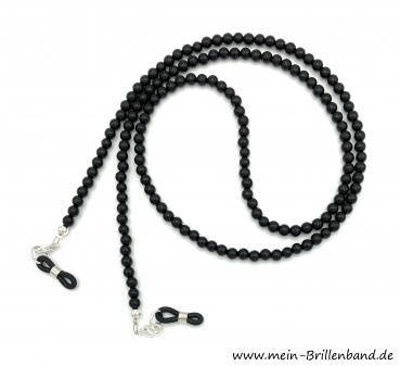 Brillenkette - Brillenband aus Edelsteinen Onyx "schwarz"