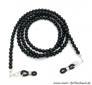 Brillenkette - Brillenband aus Edelsteinen Onyx "schwarz"