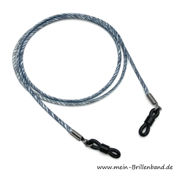 Preview: %Brillenkordel - Brillenband Jeans "grau"