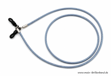 Preview: Brillenkette - Brillenband aus Leder "grau"