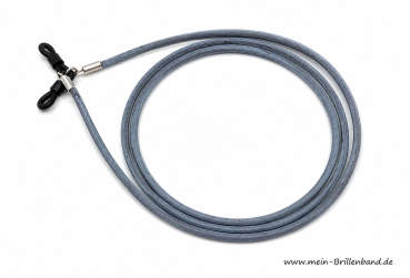 Brillenkette - Brillenband aus Leder "grau"