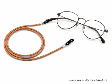Preview: Brillenkette - Brillenband aus Leder "natur"
