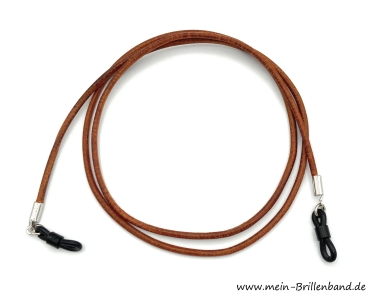 Brillenkette - Brillenband aus Leder "braun"