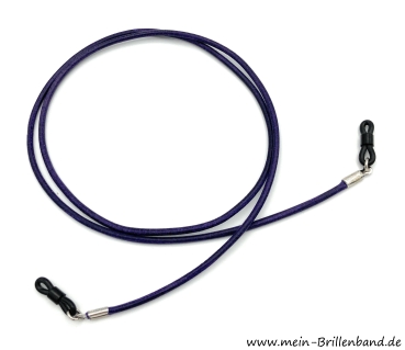 Brillenkette - Brillenband aus Leder "lila"
