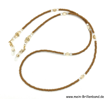 Preview: Brillenkette - Brillenband "goldbraun"