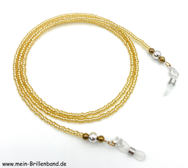 Brillenkette - Brillenband "gelbgold"