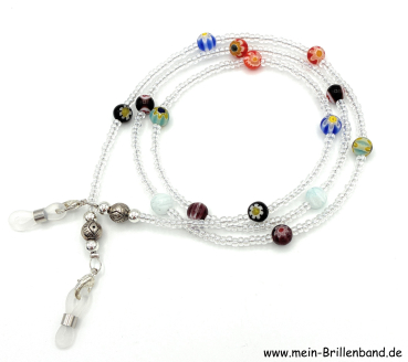 Brillenkette - Brillenband "kristall - bunt"