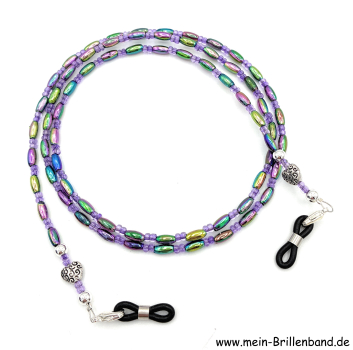 Brillenkette - Brillenband "lila irisierend"