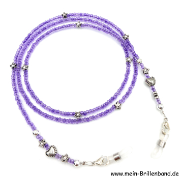 Brillenkette - Brillenband "lila"