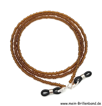 Preview: Brillenkette - Brillenband "rehbraun"