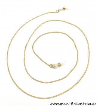 Super feine Brillenkette - Brillenband vergoldet