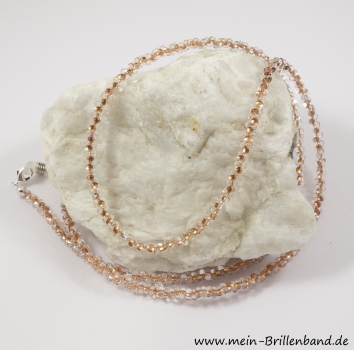 Brillenband-Farfalle "Crystal-Kupfer"