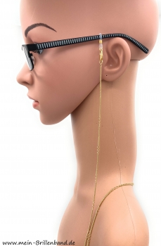 Brillenkette -Brillenband vergoldet