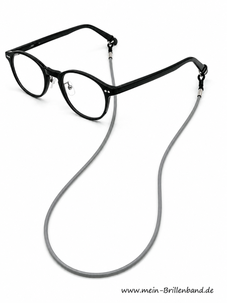 Brillenkette - Brillenband aus Leder "grau"