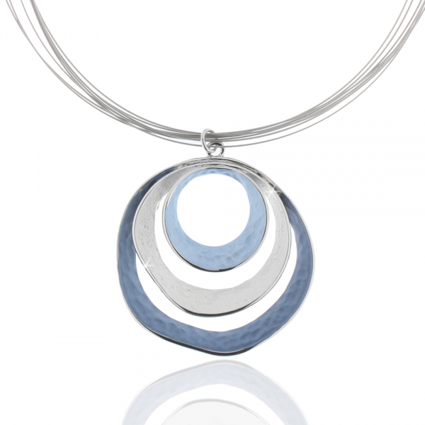 %Collier - Halskette "blau"