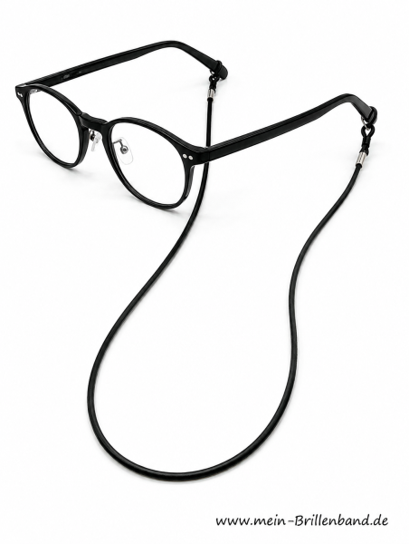 Brillenkette - Brillenband aus Leder "schwarz"