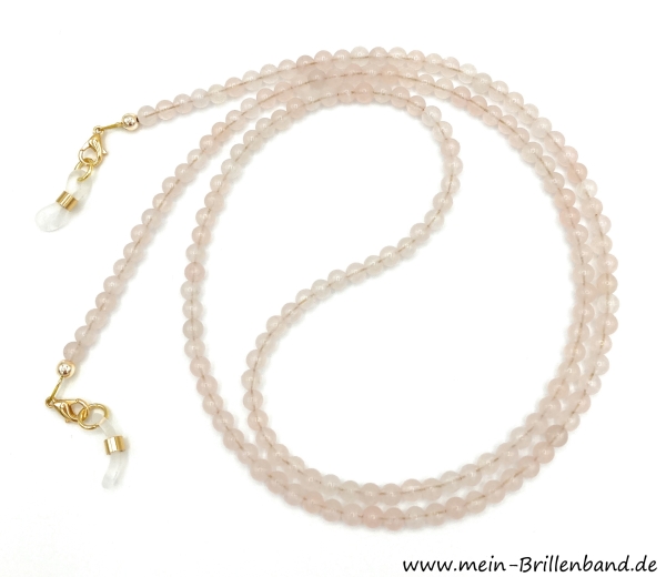 Brillenkette - Brillenband aus Rosenquarz "Rose"