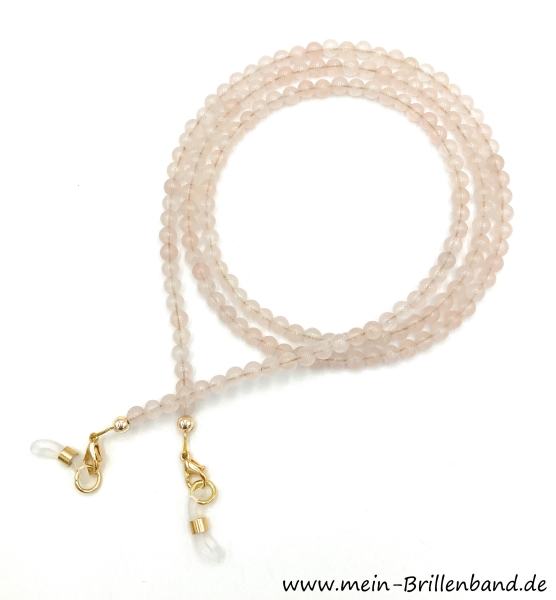 Brillenkette - Brillenband aus Rosenquarz "Rose"