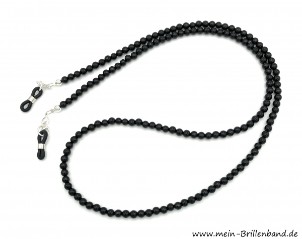 Brillenkette - Brillenband aus Edelsteinen Onyx "schwarz"