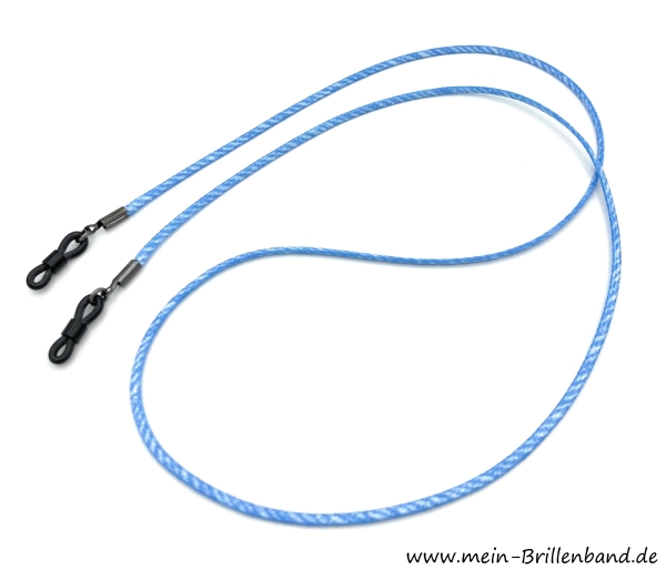 %Brillenkordel - Brillenband Jeans "hellblau"