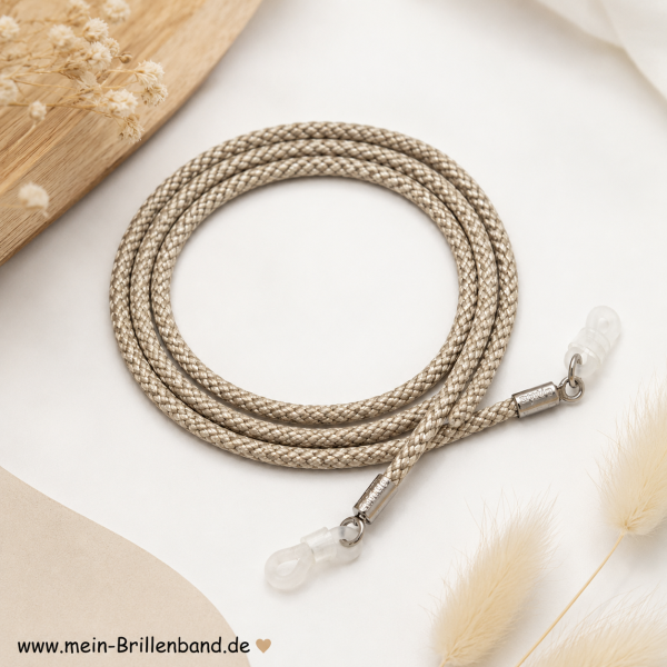 %Brillenkordel - Brillenband "beige"