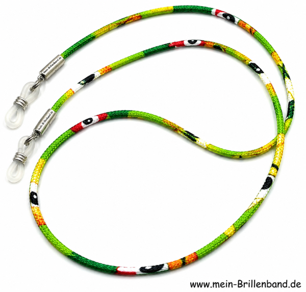 %Brillenkordel - Brillenband "grün - bunt"