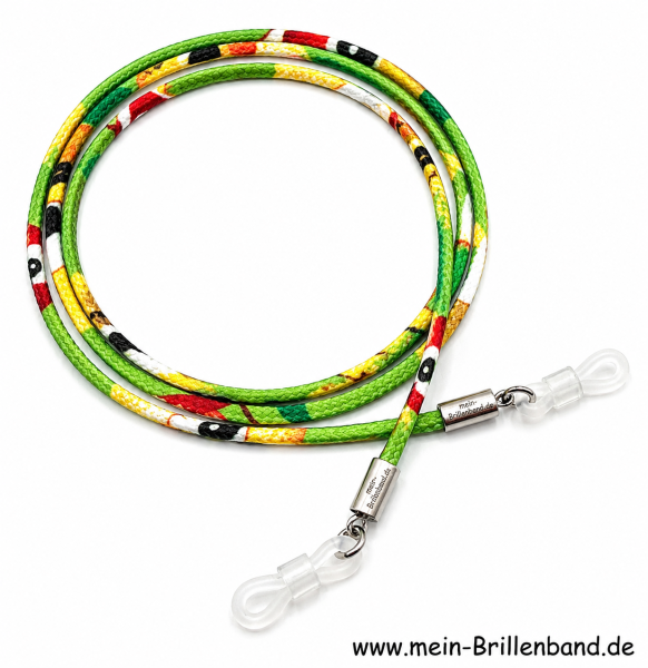 %Brillenkordel - Brillenband "grün - bunt"