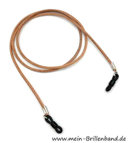 Brillenkette - Brillenband aus Leder "natur"