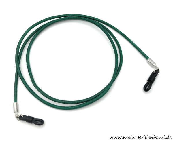 Brillenkette - Brillenband aus Leder "grün"