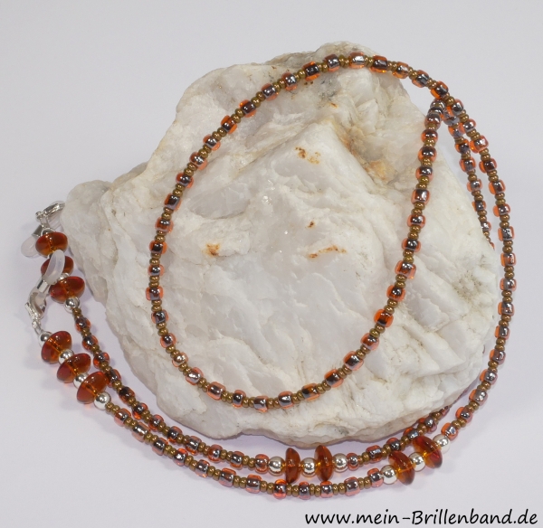 %Brillenkette - Brillenband "braun"