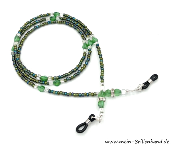 %Brillenkette - Brillenband "grün"