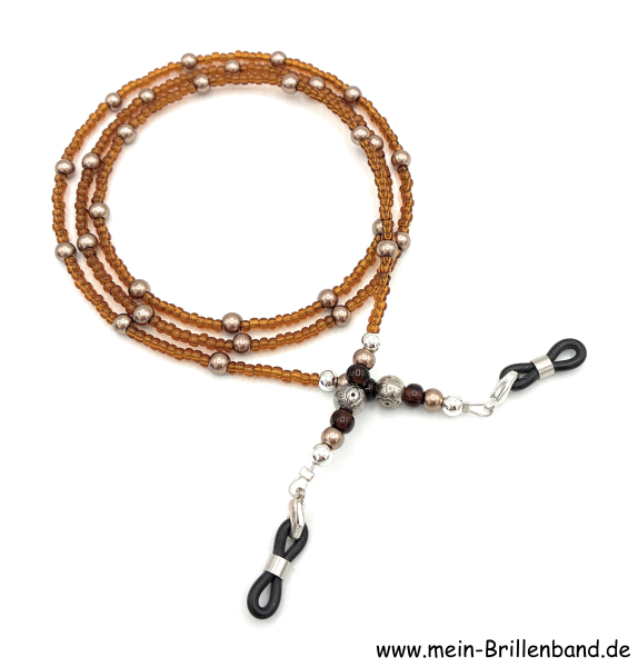 Brillenkette - Brillenband "braun"