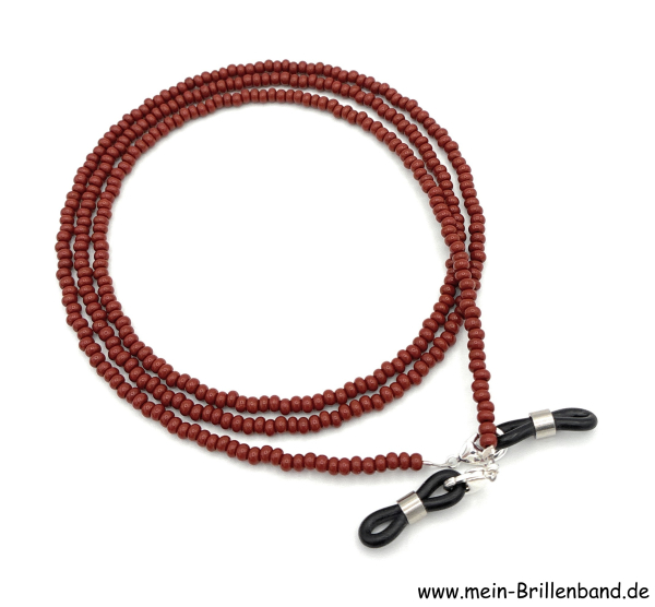 Brillenkette - Brillenband "schokobraun"