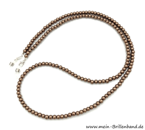 Brillenband - Brillenkette "Goldbraun"