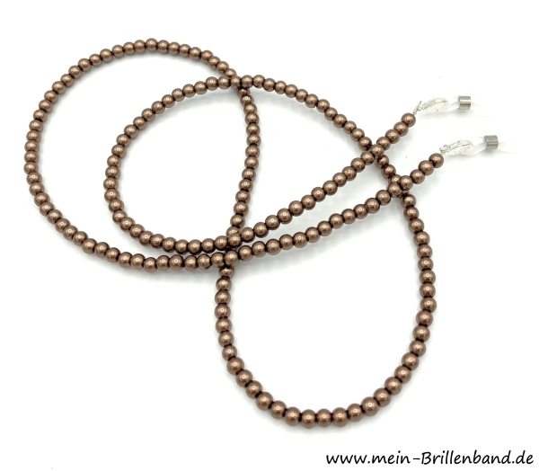 Brillenband - Brillenkette "Goldbraun"